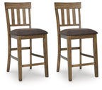 Urbinforte - Upholstered Barstool (Set of 2) - Light Brown
