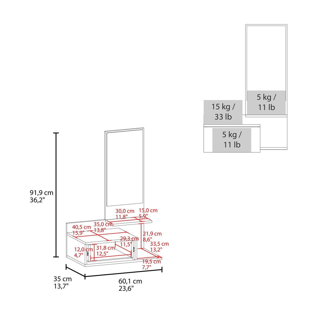 Lowell - Floating Hallway Cabinet