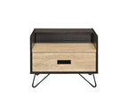 Melkree - Accent Table - Oak & Black