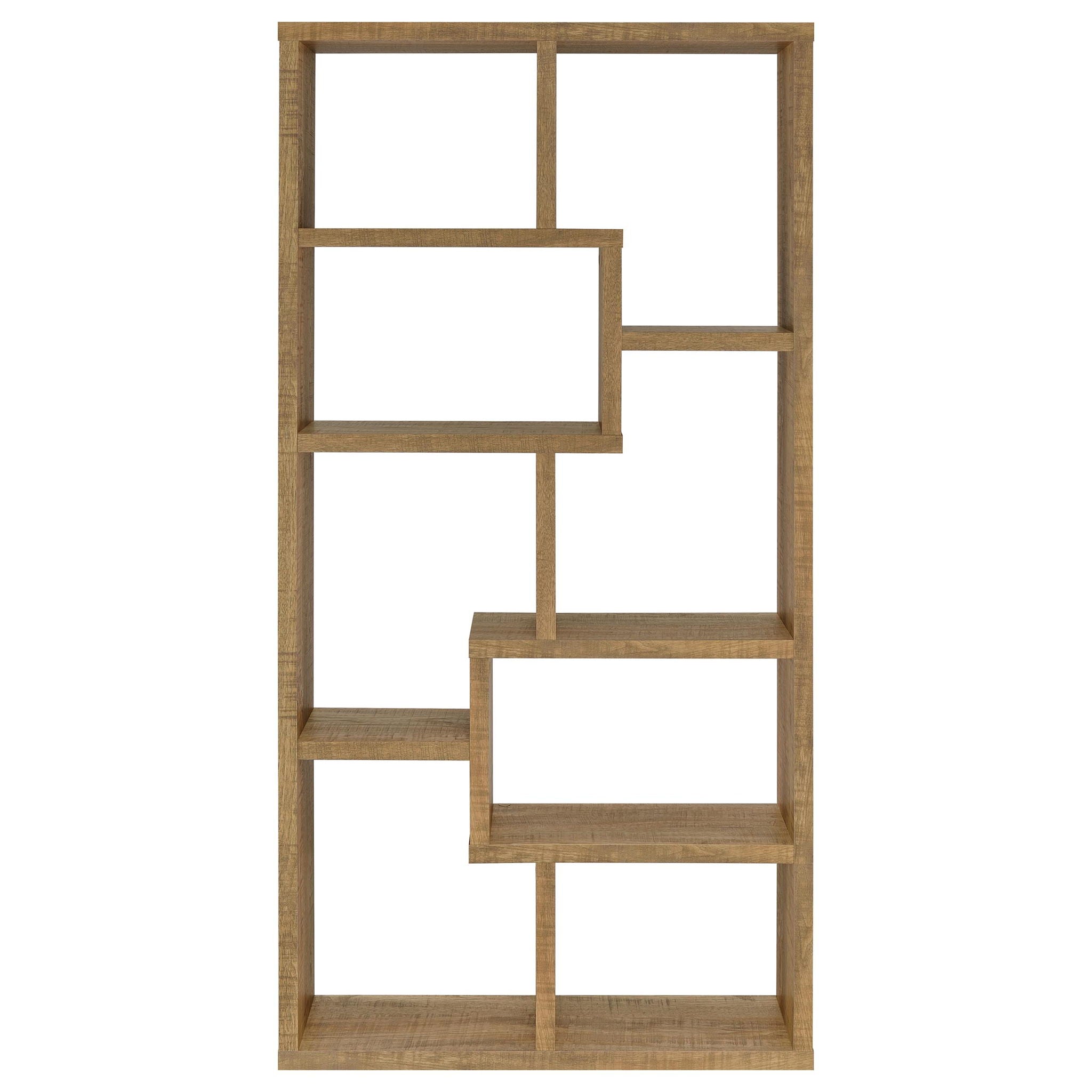 Theo 71-inch 6-shelf Bookshelf Mango