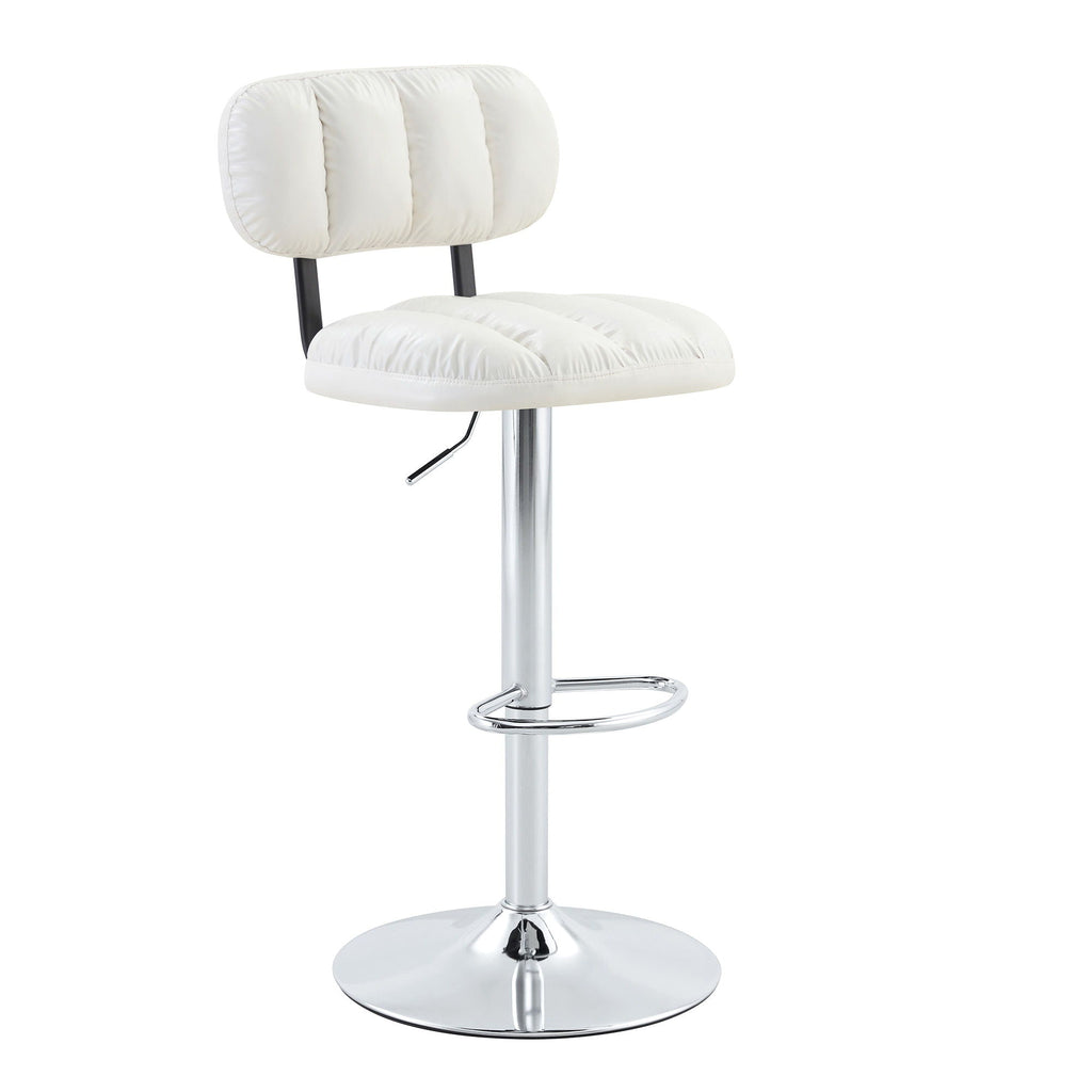 Adjustable Height Bar Stools With Footrest For Kitchen Island (Set of 2)