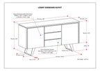 Lowry - Modern Industrial Sideboard Buffet