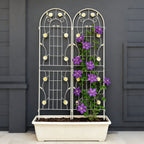 Metal Garden Trellis Rustproof Trellis For Climbing Plant Outdoor Flower Support