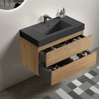 Alice - Bathroom Vanity With Sink, Large Storage, Wall Mounted