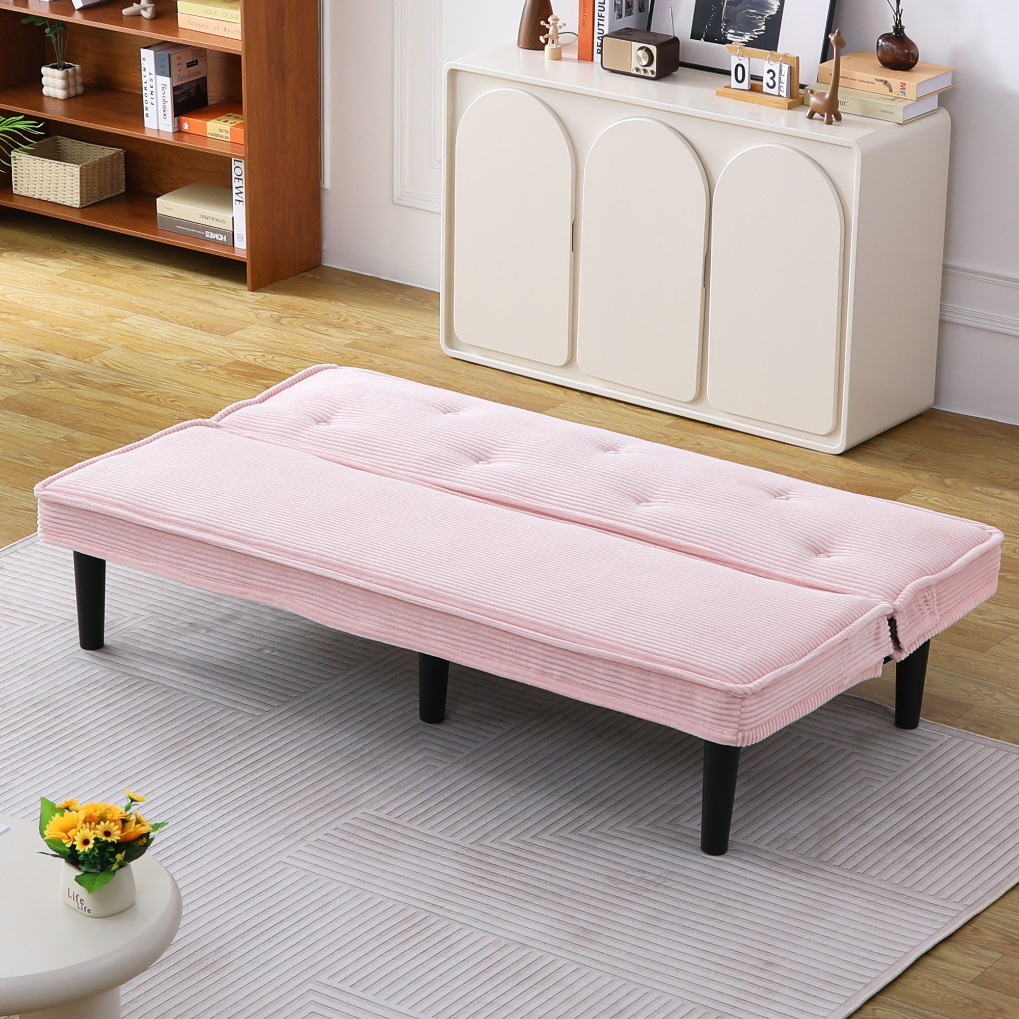 Versatile Sofa Bed With Solid Wood Frame