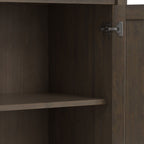 Ela - Wide Storage Cabinet - Smoky Brown