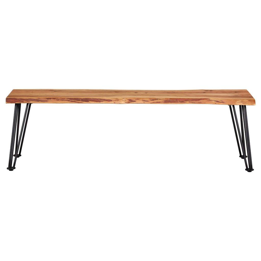 Sherman Wood Dining Bench Natural Acacia