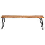 Sherman Wood Dining Bench Natural Acacia