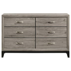 Valen 6-drawer Bedroom Dresser Cabinet Light Taupe