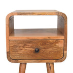 Mini Curve Open Bedside Nightstand
