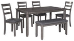Bridson - RECT DRM Table Set (Set of 6) - Gray