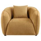 Aleisha Fabric Upholstered Accent Chair Mustard Yellow