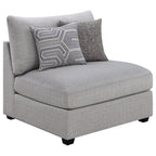 Cambria 6-piece Upholstered Modular Sectional Sofa Grey