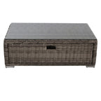 Glass Outdoor Coffee Table - Gray Mix