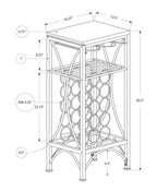 Home Bar, Wine Rack, Transitional - Black
