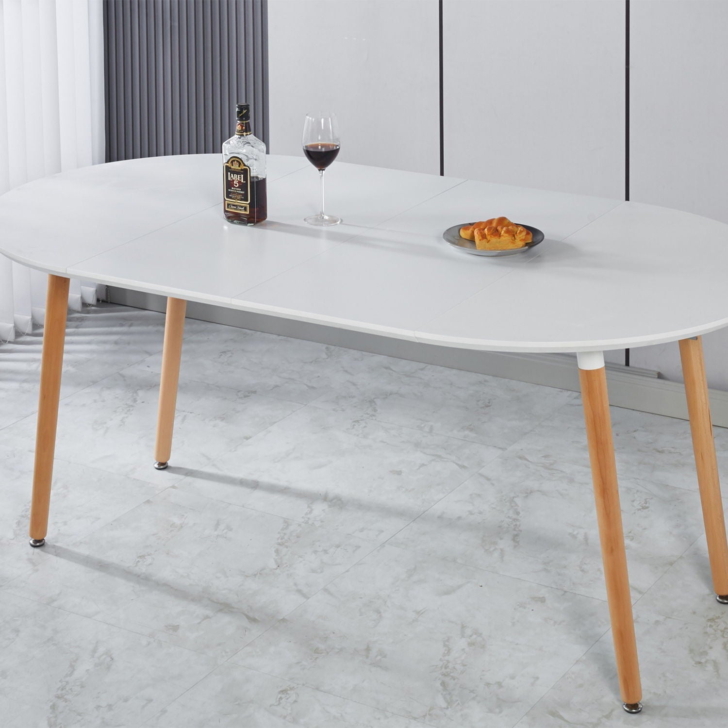 Extensible Table, Dining Table, Office Table, Coffee Table Metal Leg