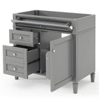 Bathroom Vanity With 2 Drawers And Tip-Out Drawer, Storage Cabinet