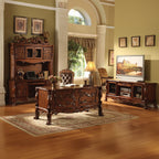 Dresden - Executive Computer Desk With Hutch - Cherry Oak