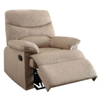 Arcadia - Motion Recliner - Beige Woven Fabric