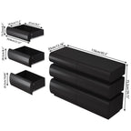 Minimalist Modern 6 Drawer Dresser, Handle Free Design With Wide Storage
