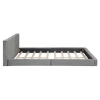 Upholstered Platform Bed, Grounded Bed With Solid Frame