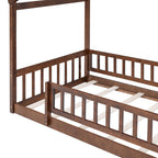 Bed House Bed Frame With Fence