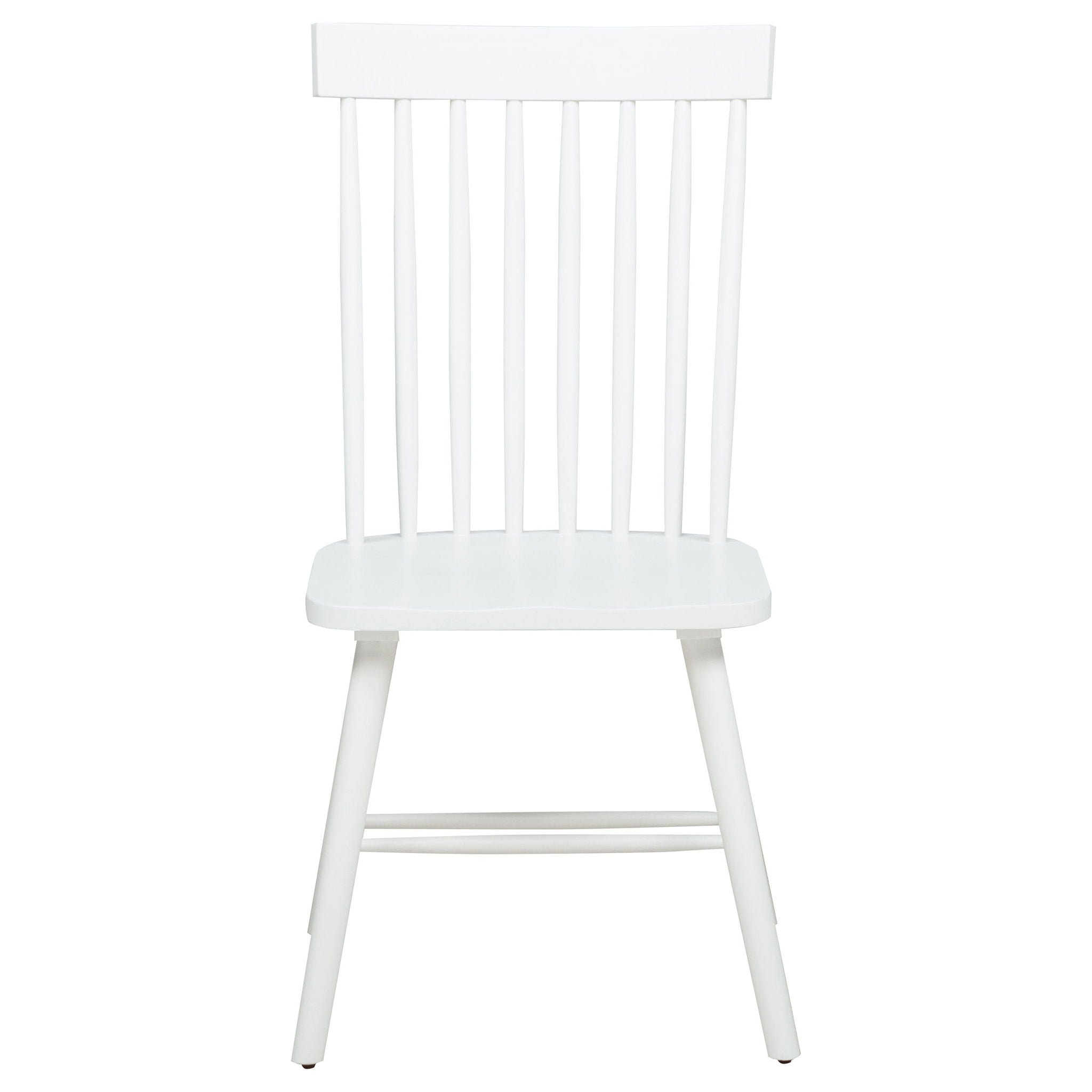 Andrews Windsor Spindle Back Dining Side Chair White (Set of 2)