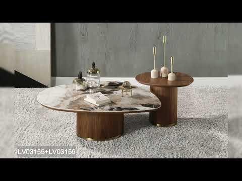 Willene - TV Stand With Ceramic Top - Ceramic Top & Walnut