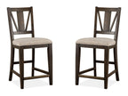 Westley Falls - Counter Chair With Upholstered Seat (Set of 2) - Graphite