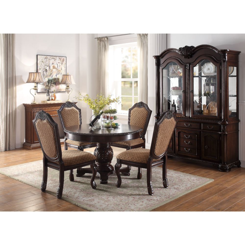 Chateau De Ville - Side Chair (Set of 2) - Fabric & Espresso
