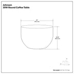 Johnsen - Handcrafted Metal Coffee Table