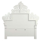 Vanaheim - Eastern King Bed - Beige Synthetic Leather & Antique White