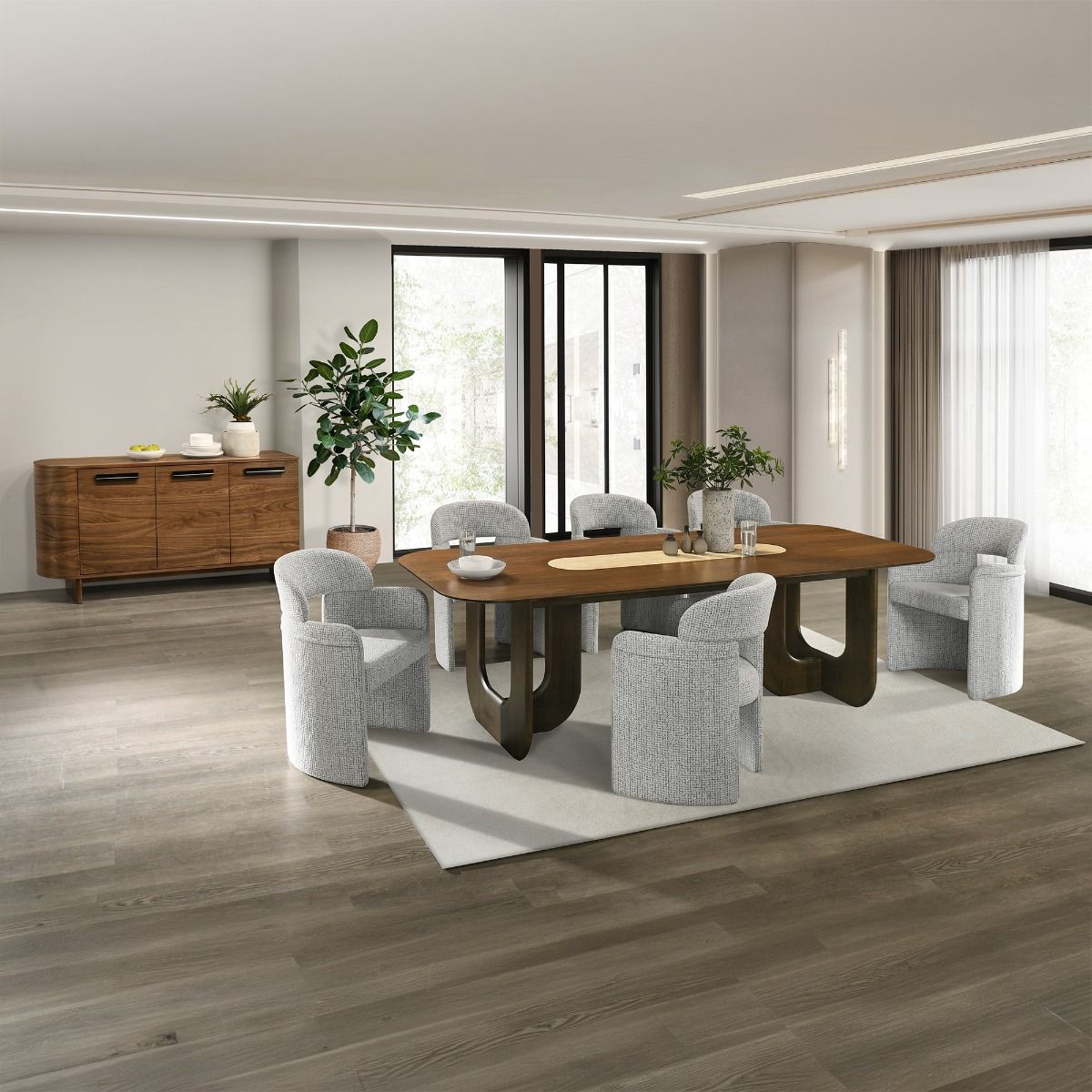 Kyree - Dining Table - Walnut