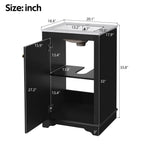 Bathroom Vanity With Sink, Freestanding Single Cabinet Set, Soft Close Door, Adjustable Shelf