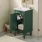 French Style Bathroom Cabinet With Sink, Adjustable Shelf