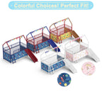 Jack - House Loft Bed With Slide And Curtain Set