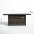 Propane Fire Pit Table - Espresso
