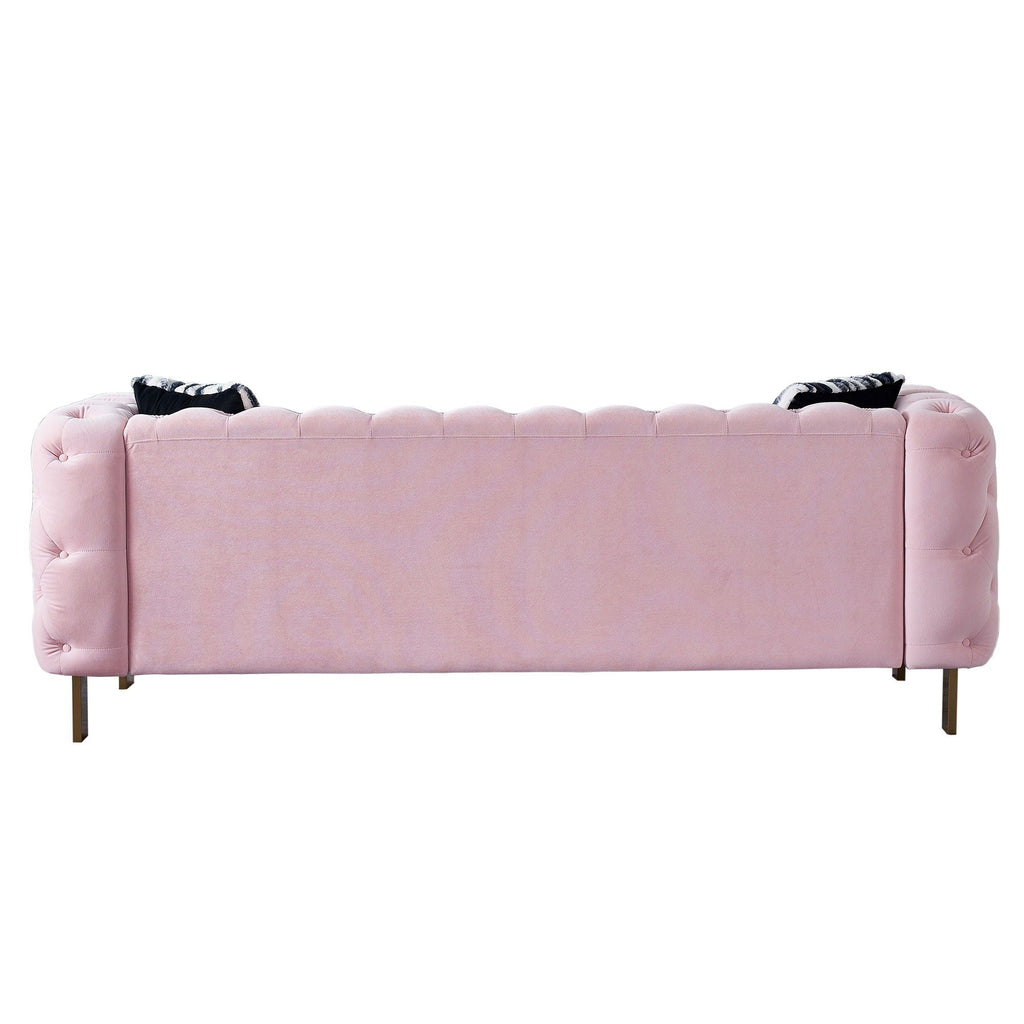 Chesterfield - Modern Tufted Living Room Sofa, 84.25''W Couch