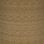 Halden Round Woven Seagrass Accent Side Table Light Brown