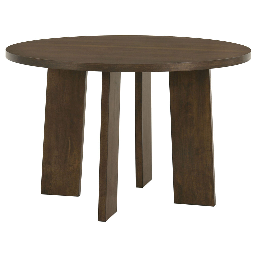 Strouse 5-piece Dining Set Black and Walnut