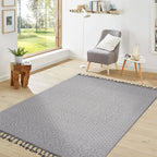 Guros - 8' X 10' Medallion Indoor / Outdoor Area Rug - White / Ivory