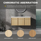 Wall-Mounted Bathroom Vanity With Resin Sink And Soft Closing Doors