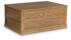 Sharlance - Lift Top Cocktail Table - Light Brown