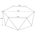 Zalika Hexagonal Solid Mango Wood Coffee Table Natural