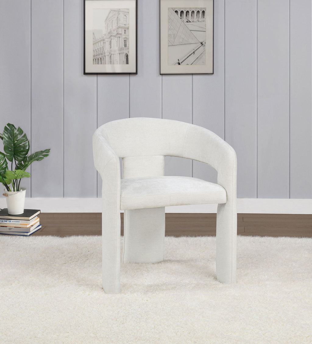 Carlow Upholstered Dining Arm Chair White (Set of 2)
