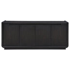 Leandro 72-inch 4-door TV Stand Media Console Burnished Black