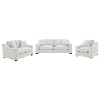 Ashlyn 3-piece Upholstered Track Arm Sofa Set Sand