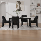 Wide Minimalist Dining Chair