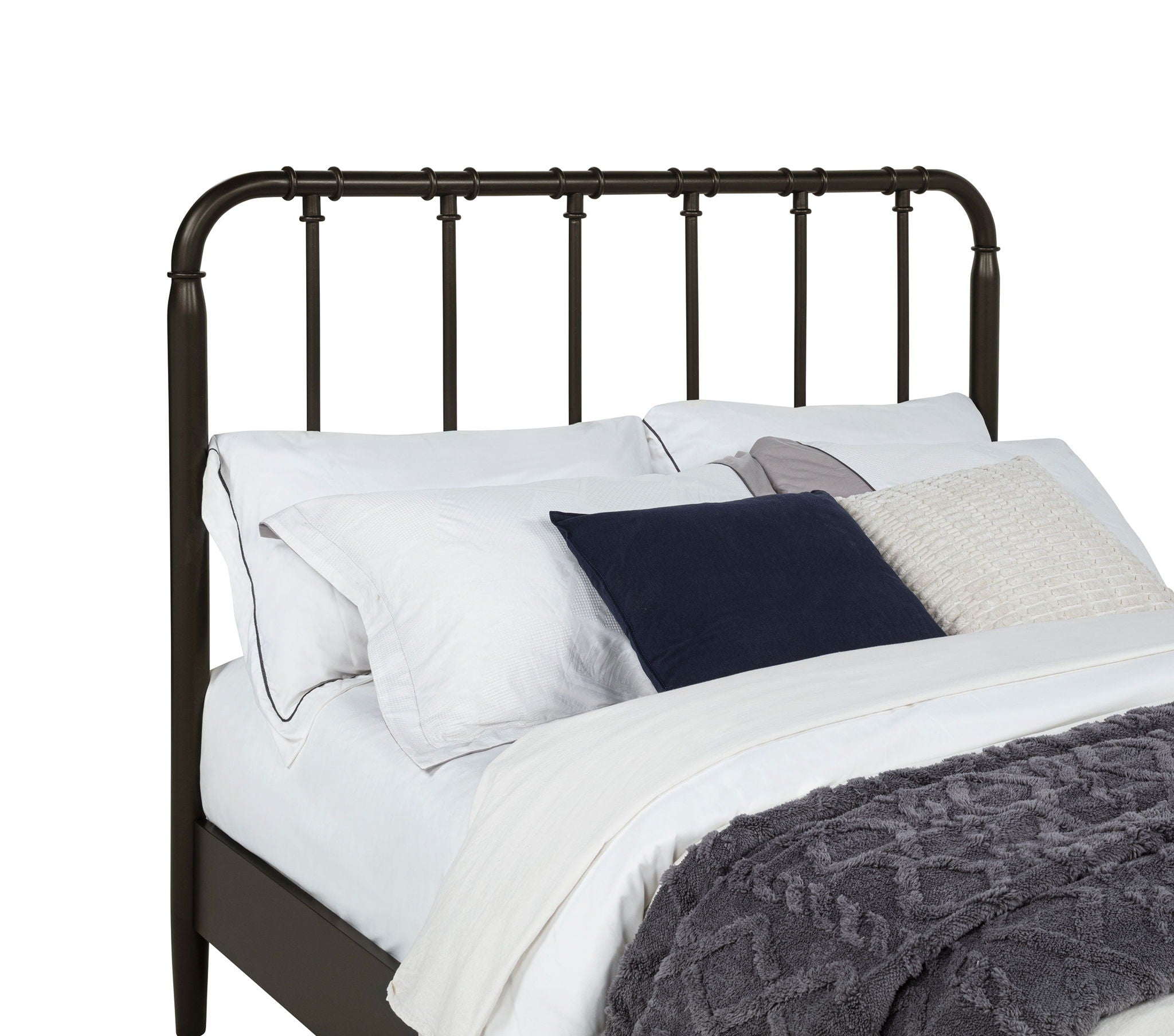 Rocco All Wood Water Pipe Open Frame Full Bed Dark Bronze