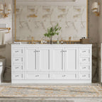 Shaker Free Standing Bathroom Vanity Cabinet & Sink, Soft Close Drawers, Soft Close Doors